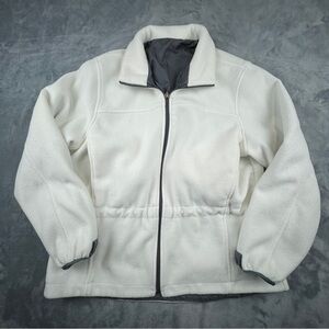 Pacific Trail Reversible Fleece Women’s Jacket XL White Grey